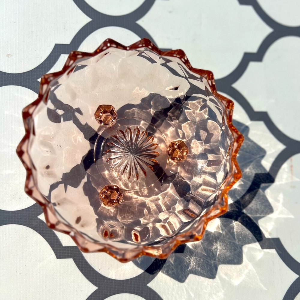 Vintage American Whitehall/Peach Collection  Bonbon Dish